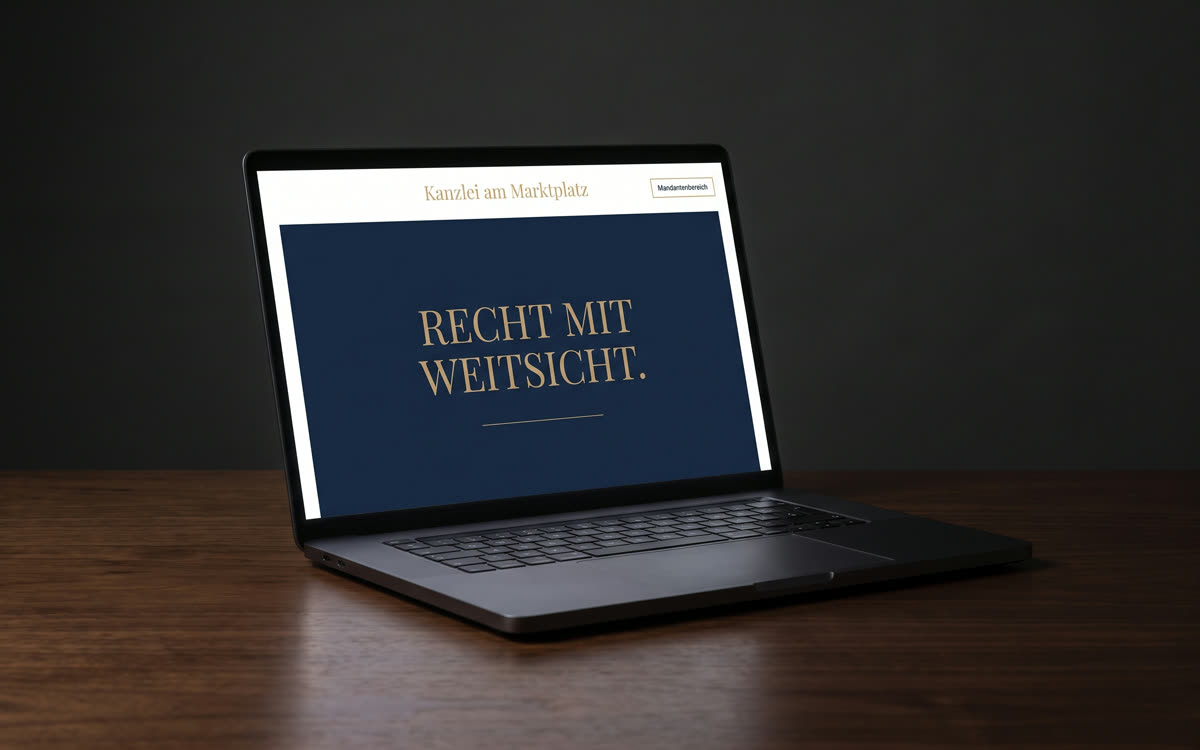 Kanzlei am Marktplatz — Kanzlei-Website mit Mandantenbereich