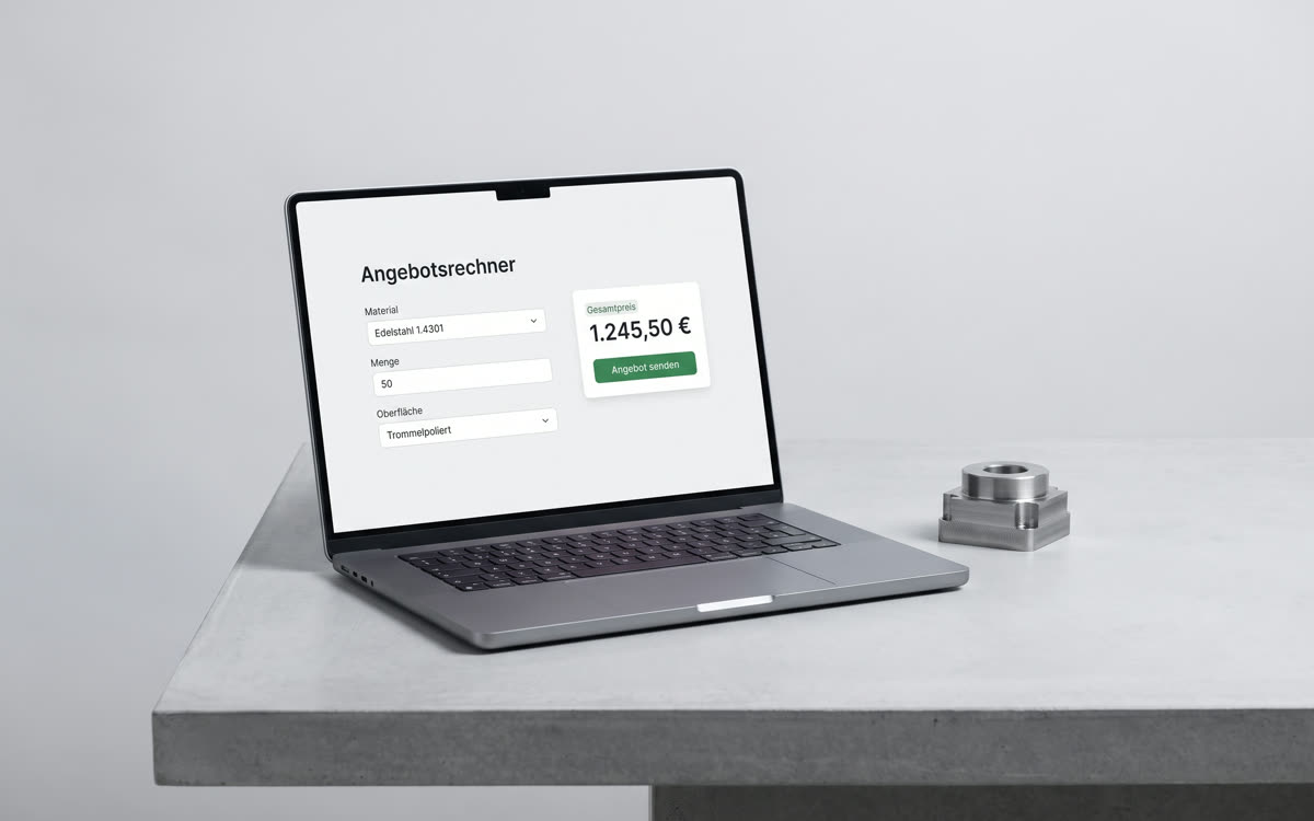 Werkzeugbau Sailer — Angebotsrechner mit CRM-Anbindung