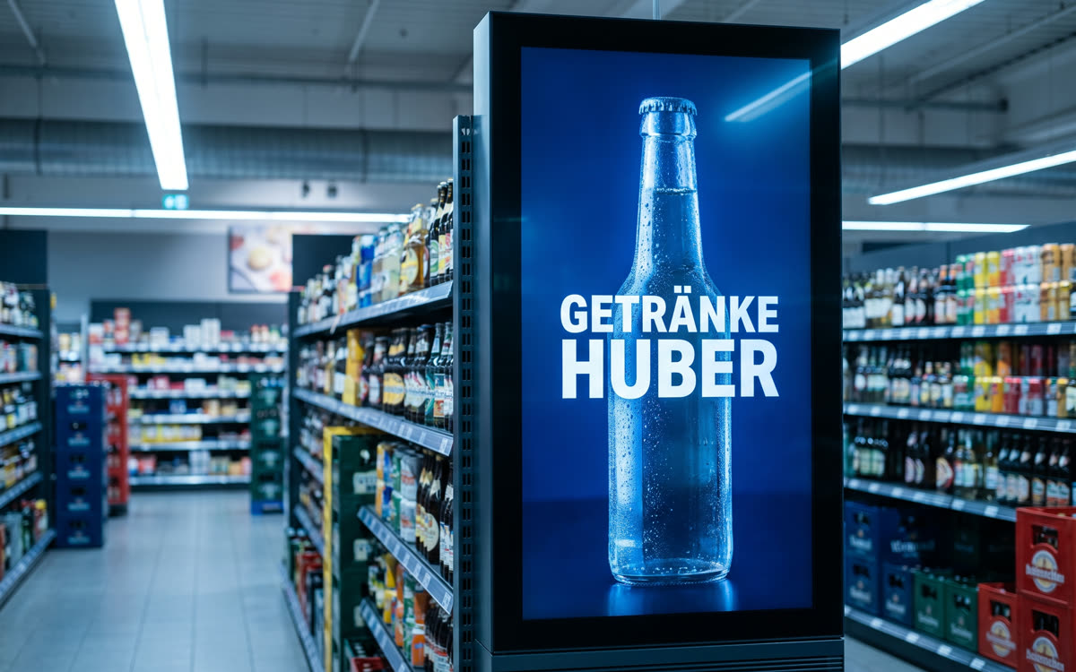 Getränke Huber — Kampagne am Point of Sale
